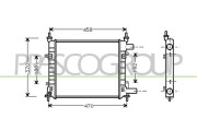 FD006R003 Chladič, chlazení motoru PrascoSelection PRASCO