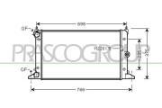 FD078R003 Chladič, chlazení motoru PrascoSelection PRASCO