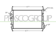 FD107R003 Chladič, chlazení motoru PrascoSelection PRASCO