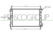 FD107R004 Chladič, chlazení motoru PrascoSelection PRASCO