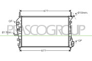 FD107R005 Chladič, chlazení motoru PrascoSelection PRASCO