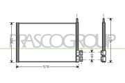 FD340C001 Kondenzátor, klimatizace PrascoSelection PRASCO