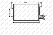 FD340C002 Kondenzátor, klimatizace PrascoSelection PRASCO