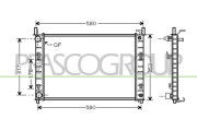 FD340R001 Chladič, chlazení motoru PrascoSelection PRASCO