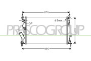 FD340R005 Chladič, chlazení motoru PrascoSelection PRASCO