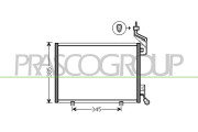 FD344C002 Kondenzátor, klimatizace PrascoSelection PRASCO