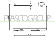 FD344R002 Chladič, chlazení motoru PrascoSelection PRASCO