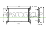 FD420R003 Chladič, chlazení motoru PrascoSelection PRASCO