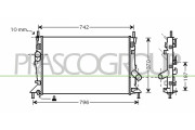 FD424R005 Chladič, chlazení motoru PrascoSelection PRASCO