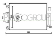 FD428C002 PRASCO kondenzátor klimatizácie FD428C002 PRASCO