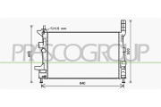 FD428R003 PRASCO chladič motora FD428R003 PRASCO