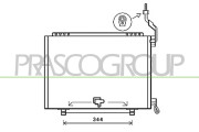 FD602C008 Kondenzátor, klimatizace PrascoSelection PRASCO