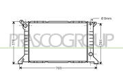 FD908R003 Chladič, chlazení motoru PrascoSelection PRASCO