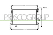 FD912R003 Chladič, chlazení motoru PrascoSelection PRASCO