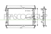 FD930R004 Chladič, chlazení motoru PrascoSelection PRASCO