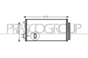 FT040C001 Kondenzátor, klimatizace PrascoSelection PRASCO