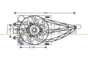 FT122F003 Větrák, chlazení motoru PrascoSelection PRASCO