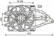 FT122F005 Větrák, chlazení motoru PrascoSelection PRASCO