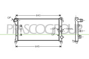 FT122R002 Chladič, chlazení motoru PrascoSelection PRASCO