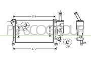 FT122R006 Chladič, chlazení motoru PrascoSelection PRASCO