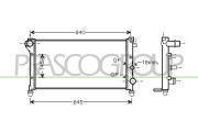 FT122R010 Chladič, chlazení motoru PrascoSelection PRASCO