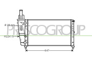 FT132R003 Chladič, chlazení motoru PrascoSelection PRASCO