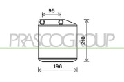 FT342H001 Výměník tepla, vnitřní vytápění PrascoSelection PRASCO