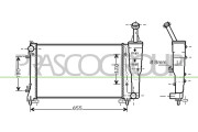 FT350R005 Chladič, chlazení motoru PrascoSelection PRASCO