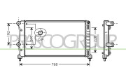 FT908R001 Chladič, chlazení motoru PrascoSelection PRASCO