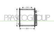 HD322C002 Kondenzátor, klimatizace PrascoSelection PRASCO