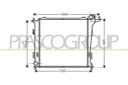 HN040R005 Chladič, chlazení motoru PrascoSelection PRASCO