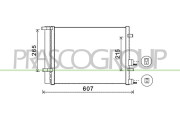 HN200C001 Kondenzátor, klimatizace PrascoSelection PRASCO