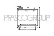 HN324R001 Chladič, chlazení motoru PrascoSelection PRASCO