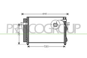 HN330C003 Kondenzátor, klimatizace PrascoSelection PRASCO