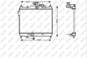 HN330R005 Chladič, chlazení motoru PrascoSelection PRASCO