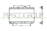 HN624R005 Chladič, chlazení motoru PrascoSelection PRASCO