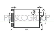 KI430C002 Kondenzátor, klimatizace PrascoSelection PRASCO