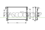 LA002R004 Chladič, chlazení motoru PrascoSelection PRASCO