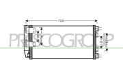 LR717C001 Kondenzátor, klimatizace PrascoSelection PRASCO