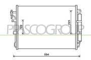 LR800C001 Kondenzátor, klimatizace PrascoSelection PRASCO