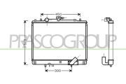 MB817R001 Chladič, chlazení motoru PrascoSelection PRASCO