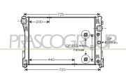 ME029R005 Chladič, chlazení motoru PrascoSelection PRASCO
