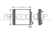 ME303C002 Kondenzátor, klimatizace PrascoSelection PRASCO