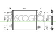ME820C001 Kondenzátor, klimatizace PrascoSelection PRASCO