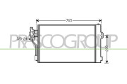 ME909C002 Kondenzátor, klimatizace PrascoSelection PRASCO