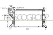 ME915R004 Chladič, chlazení motoru PrascoSelection PRASCO