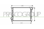 MN304R004 Chladič, chlazení motoru PrascoSelection PRASCO