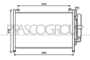 MZ309C001 Kondenzátor, klimatizace PrascoSelection PRASCO
