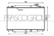 MZ702R002 Chladič, chlazení motoru PrascoSelection PRASCO