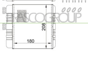 OP017H005 Výměník tepla, vnitřní vytápění PrascoSelection PRASCO